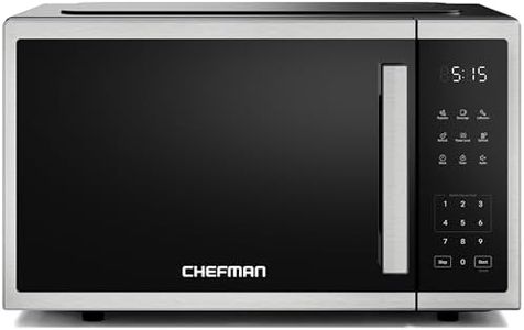 Chefman Countertop Microwave, 0.9 Cu Ft, 900W, Stainless Steel