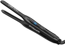 DSHOW Pencil Straighteners for Short Hair, Pencil straighteners for Short Hair, Dual Voltage with Adjustable Temperature, Auto Shut Off (Black)