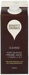 Benefit Drinks 100% Not from Concentrate Pure Prune Juice - 6 x 750ml Cartons - Prune Juice for Constipation with with Vitamin A,C and E- Health Foods - Healthy Drinks