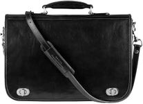 Time Resistance Leather Briefcase f