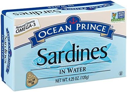 Ocean Prince Sardines in Water, 4.25-Ounce Cans (Pack of 12) (packaging may vary)