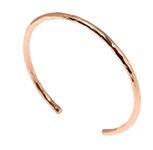 3mm Hammered Copper Cuff Bracelet by John S Brana Handmade Jewelry 100% Solid Uncoated Copper (6.5)