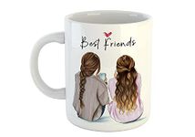 Divine Handicraft Best Friends Forever Printed Mug to Gift to Your Best Friends On Friendship Day Ceramic Coffee Mug (330 ml)