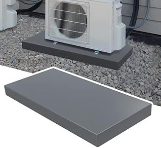 Memrita Mini Split Pad for Air Conditioner Heat Pump Systems, Equipment Pad Ground Leveling Support Base for Outdoor Condenser Units, 38" x 18" x 3"