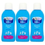 3 x 500ml Milton Sterilising Fluid Baby Bottles Teats Home Hygiene