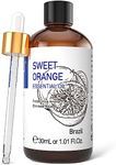 HIQILI Orange Essential Oil 30ML, 100% Natural Aromatherapy Sweet Orange Essential Oil for Face, Candle Making, Diffuser, Skin&Hair-1 Fl Oz