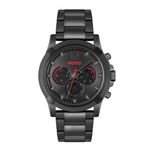 HUGO Analogue Multifunction Quartz Watch for Men with Black Stainless Steel Bracelet - 1530296