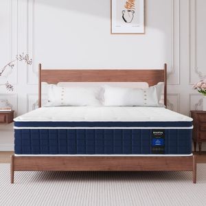 Inofia Double Mattress – 12” Memory Foam Hybrid, Medium Firm, 135x190cm