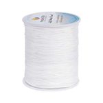 PH PandaHall 1.5mm White Nylon String 100 Yards Lift Shade Cord Pull String Wind Chime String Braided Beading String Kumihimo Macrame Thread for Repair Friendship Bracelets DIY Making