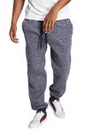 Southpole Men's Basic Active Fleece Open Bottom Sweatpants-Regular and Big & Tall Sizes, Navy(Marled), Medium