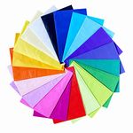 20pk Coloured Tissue Paper for Wrapping Gifts | 66cm x 50cm Coloured Tissue Paper for Craft, Arts, Gift Boxes & Bags | Gift Tissue Paper Sheets for Packaging | Wrapping Tissue Paper Crafting for Kids