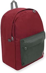 Everest Classic - Zaino a blocchi di colore, Borgogna/Carbone (rosso) - 2045CB-BURG/CCA