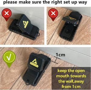 HOMEREVEL Reusable Mouse Trap Set – 6-Pack Rodent Control