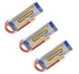 THREE PACK - Overlander Supersport LiPo Battery 2200mAh 3S 11.1v 35C With XT60 Connector Fitted