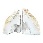 Benjara 5 Inch Natural White Stone 