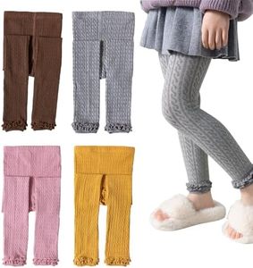 Silkglory Girls Leggings Ankle Length,2 Pack Comfortable Leggings for Girls,Toddler Legging Great for Softness and Breathability 2-3T,Brown/Gray