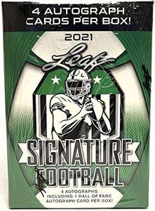 2021 Leaf Signature Football Blaster Box 4 Autographs per Box