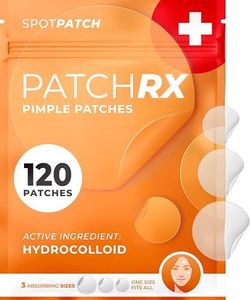 KEYCONCEPTS Acne Patches (120 Count) with Tea Tree Oil, Hydrocolloid Pimple Patches for Face - Zit Patch Acne Dots - Cystic Acne Patches Treatment - Pimple Patch with 3 Size Acne Stickers