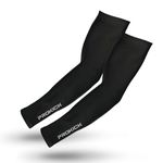 Prokick Arm Sleeves for Men & Women|High Performance Arm Sleeves Perfect for Cricket, Basketball, Football, Running, Cycling, Bike Riding, GYM Workouts and Outdoor Activities, 1 Pair (Black-Junior)