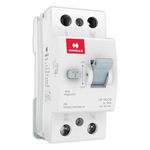 Havells 30mA 16A Double Pole RCCB Circuit Breaker, AC Type, PVC Base, White, DHRACMDF030016