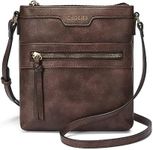 CHOLISS Mini Crossbody Bags for Women, Small Purses for Women with Vegan Leather, Travel Over Shoulder Bag, Dark Brown