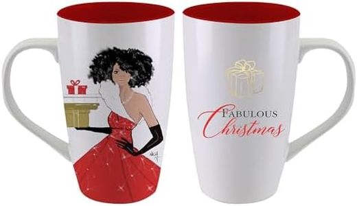 African American Expressions - Fabulous Christmas Latte Mug, 17 oz Dishwasher & Microwave Safe (6" x 3.5") - LMUG-18