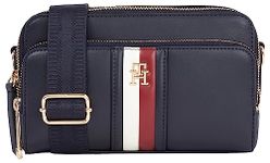 Tommy Hilfiger Women Shoulder Bag Iconic Camera Bag Medium, Multicolor (Global Stripes), One Size