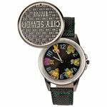 Accutime Watch Corp. Teenage Mutant Ninja Turtles Members & Sewer Plate Watch Black TMN5064