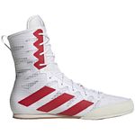 adidas Box Hog 4 Mens Boxing Shoes, White, 4.5