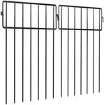 ADAVIN 54 Pack Animal Barrier Fence, 15 in(H) X 54 Ft(L) Dog Digging Fence Barrier, 1.5in Spike Spacing Rustproof Metal No Dig Garden Fence for Dog Rabbit, Fences Blocker for Outdoor Yard Patio