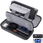 JSAUX Carrying Case Compatible with Steam Deck, Protective Hard Shell Carry Case Built-in Charger & Docking Station Storage(Upgrade), Portable Travel Case for Steam Deck Console & Accessories - BG0106