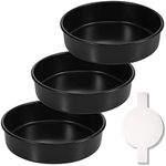 HIWARE 8-Inch Round Cake Pan Set of