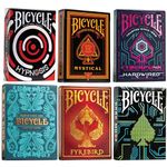 Bicycle Collector's Edition: 6-Deck Bundle Featuring Dark Mode, Fyrebird, Sea King, Hypnosis, Mystical and Bicycle Hardwired Playing Cards