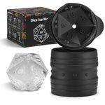 ACOOKEE D20 Dice Ice Mold, DND Gamer Gifts for Men Women, Cool Christmas Stocking Stuffers Ideas for Adults TRGP Lover, Large Silicone D&D Accessories Ice Cube Tray for Cocktails,Bourbon,Whiskey,Game