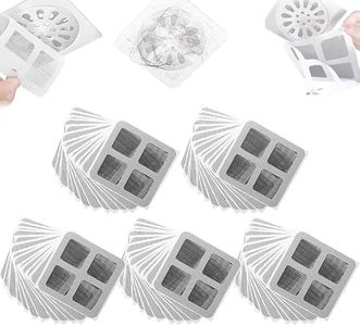 Disposable Hair Drain Stickers, Upgrade Floor Drain Sticker 4 Inch Drain Hair Catcher Floor Drain Mesh Sticker, Shower Hair Drain Catcher Stickers for Bathroom Laundry Bathtub Kitchen (100pcs)
