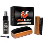 Vinyl Buddy Record Cleaner Kit 5 Piece Ultimate Cleaning System - Velvet Brush - Nylon Microfiber Brush - Stylus Brush - LP Cleaning Solution - Storage Pouch