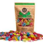 BON BAG - Vegan Fizzy and Fizz-Free Pick And Mix Jelly Sweets, 1L Pouch Bags Of Sweets. Bulk Candy Assortment In Large Resealable Party Bag, Great For Sharing Or As A Treat Gift (800g)