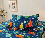 Chickwin Dinosaur Pillowcases, Cute Cartoon Pillowcases 50x75cm, Brushed Microfiber