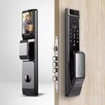 Denler DL10v2 Smart Door Lock, Dual Batteries Digital Door Lock, Anytime Video & Unlock Using App, Fingerprint Lock, RFID Card, PIN, Manual Key Access 3 Years Warranty