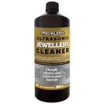 Pro-Kleen Ultrasonic Jewellery Cleaner Solution 1 Litre Concentrated Fluid – 1L Makes 20L - For Ultrasonic Machines - Removes Oils, Scale, Dirt - Suitable for Gold, Silver, Brass, Diamonds & More