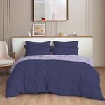 THE HOME STYLE 300TC Plain Solid Glace Cotton King Size Duvet Cover II Razai II Quilt Cover for Double Bed with Zipper Closure II 140 GSM (90x100 Inch, Plain, Moonlit Berry)