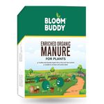 BloomBuddy Enriched Organic Fertilizer Manure For Plants 900G – Organic, Odor-Free, More Effective Than Vermicompost and Cow Manure