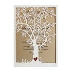 50pcs Laser Cut Tree Wedding Invitation, Fall Wedding Invitation Cards, Tree Wedding Invite, Rustic Wedding Invitations - Pack of 50