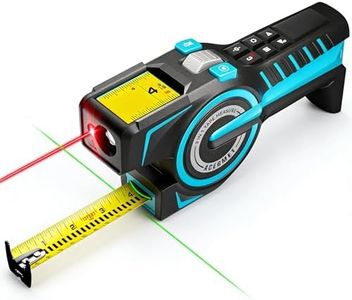 ACEGMET DTX10 Digital Tape Measure - Laser Measurement Tool & Auto Lock Tape with Instant Digital Readout, Green Aligning Laser & Incremental Measurement, USB C Rechargeable | Swappable Battery