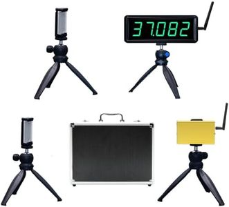 Wireless Laser Timer with Battery Supply,Sprint Race Clock Running for Track Yard Dash,Laser Timer System with Stopwatch for Training Game