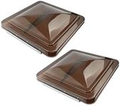 Leisure Coachworks 2 Packs 14 Inch RV Roof Vent Cover Universal Replacement Vent Lid Smoked for Camper Trailer Motorhome (Smoked 2-Pack)