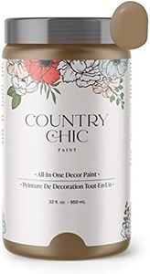 Chalk Style Paint - for Furniture, Home Decor, Crafts - Eco-Friendly - All-in-One - No Wax Needed (Driftwood [Brown], Quart (32 oz))