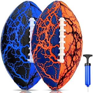 Jasonwell Pool Beach Water Football - 2 Pack Waterproof Football Strong Grip Fun Water Toys Games for Swimming Pool Beach Lake Park Backyard Outdoor Play for Kids Children Teens Adults Family