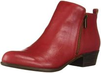 Lucky Brand Women's Basel Ankle Boot, Garnet, 8 M US