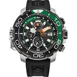 Citizen Men Chronograph Eco-Drive Watch with Rubber Strap BJ2168-01E